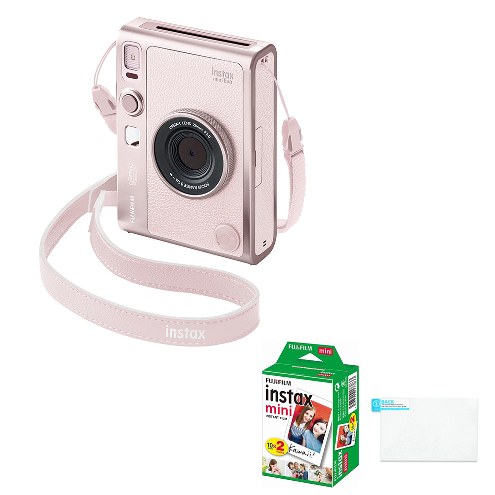 FUJIFILM 富士 Instax mini Evo GENTLE ROSE 粉色(溫柔玫瑰)拍立得相機 公司貨