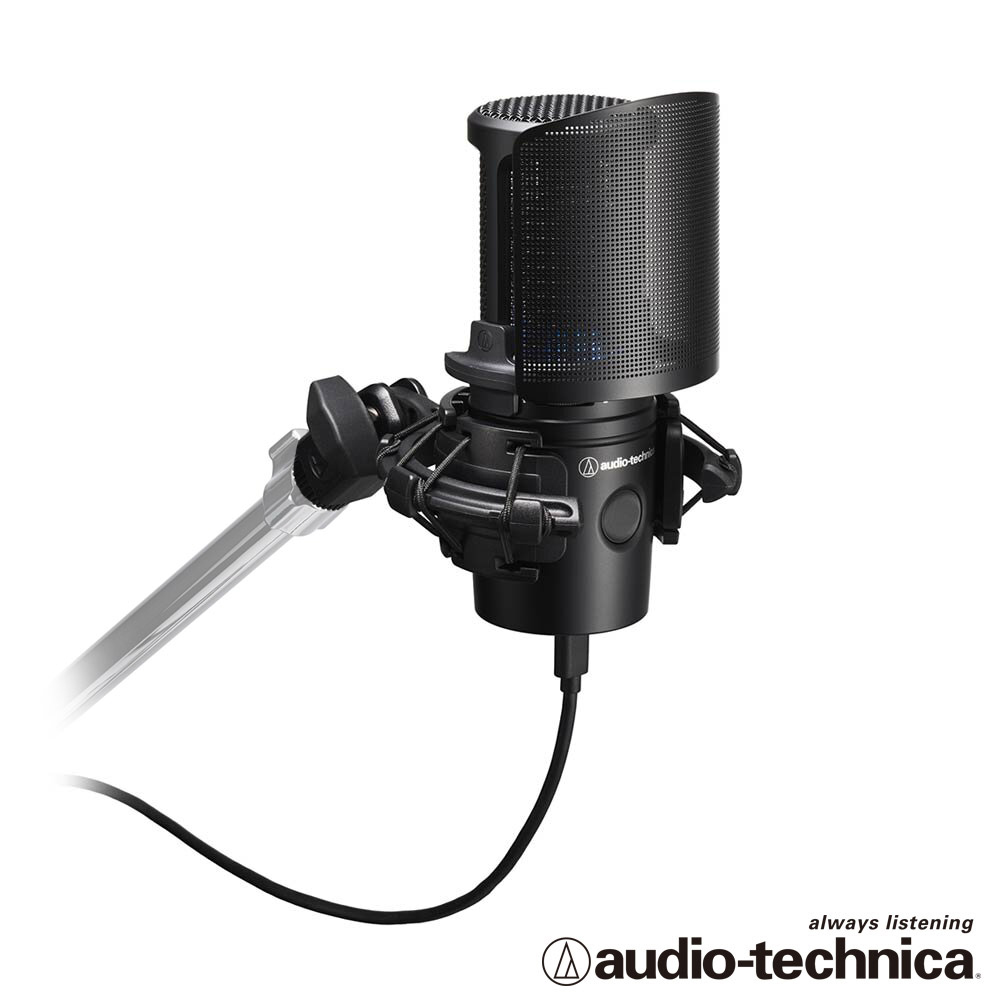 audio-technica AT2020USBX心形指向性電容型USB麥克風組合(含防噴罩+防震架)
