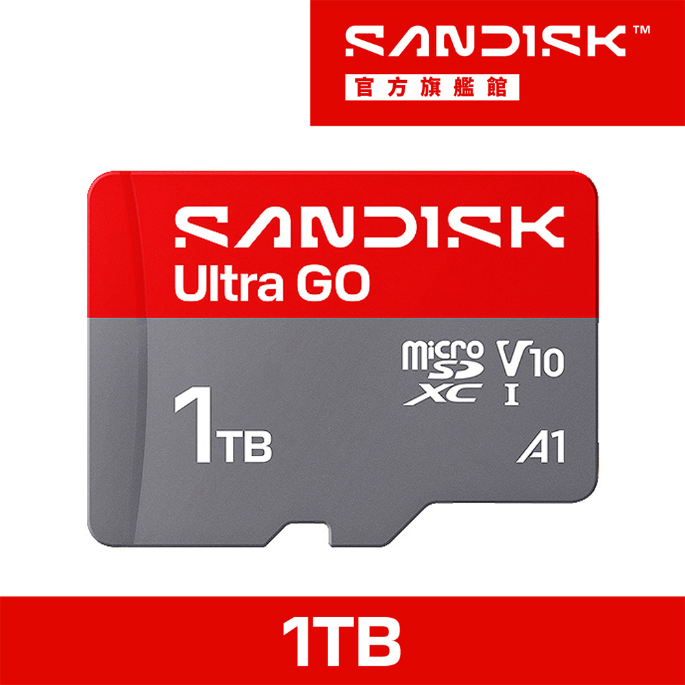 SANDISK Ultra® GO microSD™ UHS-I 1TB 記憶卡(公司貨)
