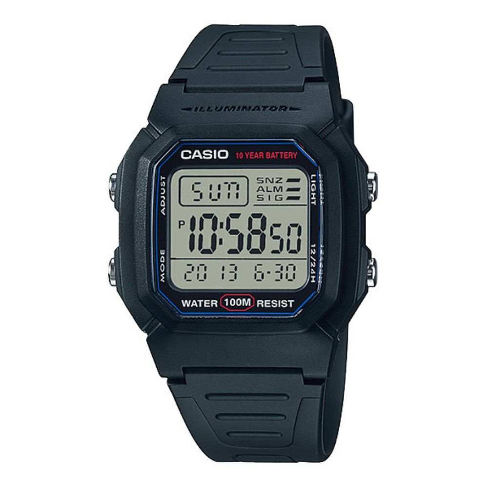 CASIO卡西歐 方形電子錶/W-800H-1A
