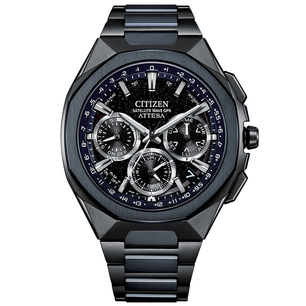 CITIZEN星辰 ATTESA系列 GPS衛星對時 鈦金屬 光動能腕錶 44cm/CC4106-74E