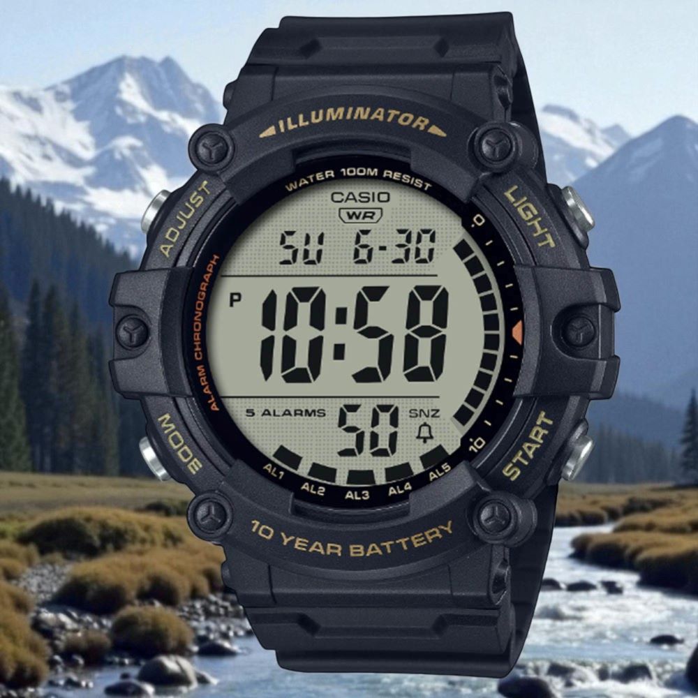 AE-1500WHX-1A 運動休閒 百搭潮流大錶面電子錶