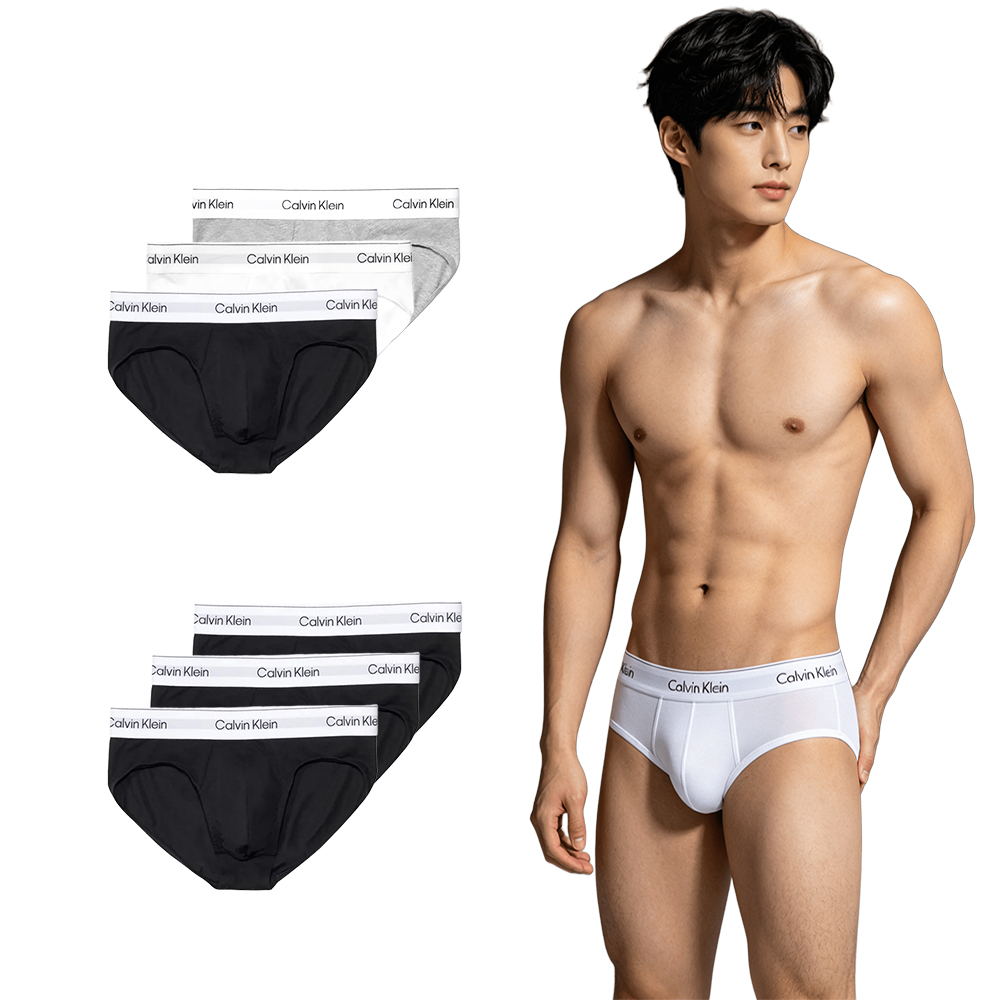 CK Icon Cotton Hip Brief 三入組 男 內褲 三角褲 三角內褲 男性內褲 彈力內褲 男性三角 Brief
