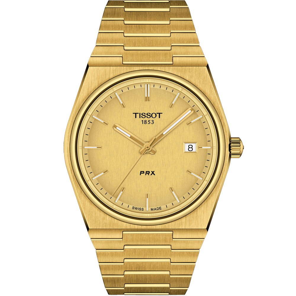 TISSOT 天梭錶官方授權 (T1374103302100) PRX 40 205 復古新浪潮時尚男錶