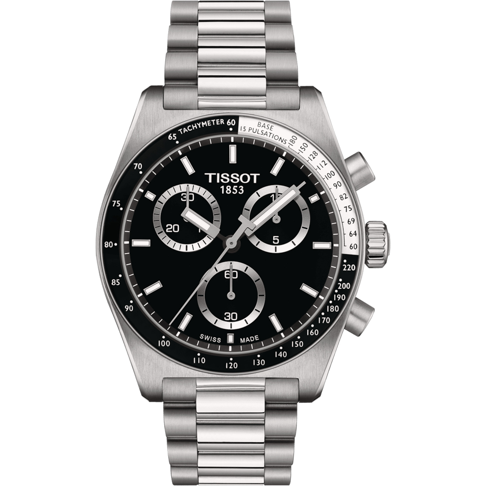 TISSOT 天梭 官方授權 PR516 經典復刻計時腕錶 男錶 手錶-T1494171105100/40mm黑色