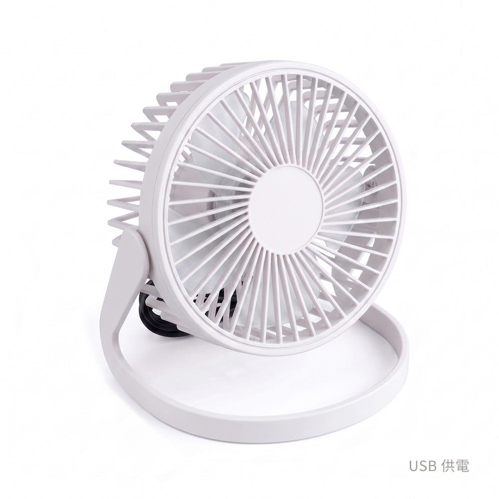 舒適涼感 / USB靜音桌立小風扇 電風扇 電扇 迷你 小電扇 靜音風扇 桌上型風扇 桌面- 瓷白
