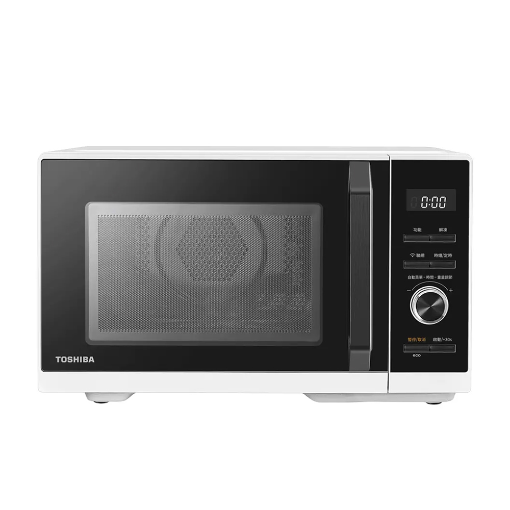 日本東芝TOSHIBA 26L智慧IoT多功能氣炸烘烤微波爐 MW3-SAC26ST(WH)