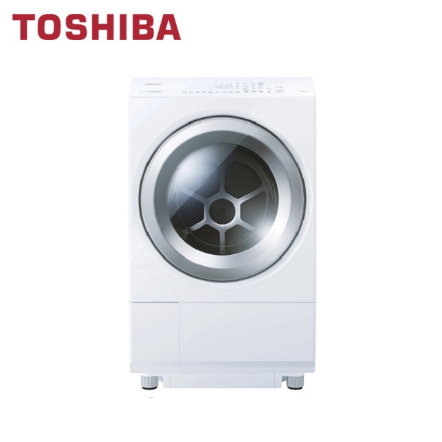 TOSHIBA 東芝 洗12kg+乾7kg《變頻-滾筒》〈洗脫烘〉洗衣機TWD-127XW4TA _珍珠白