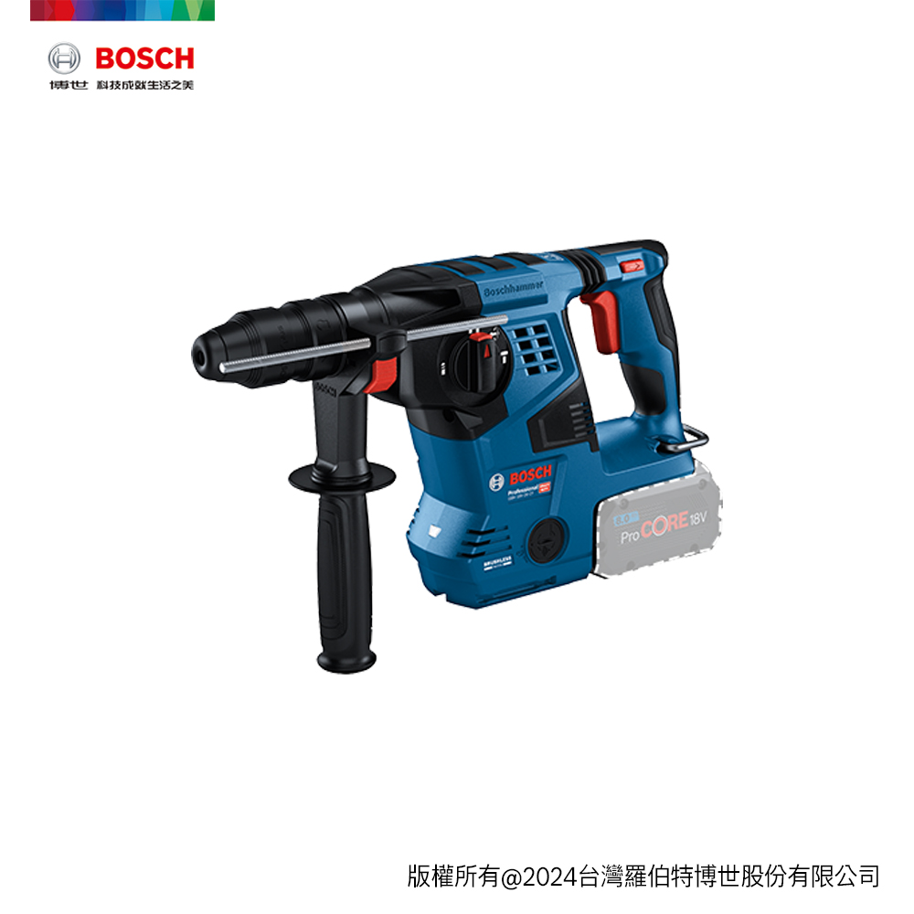 BOSCH 博世 BOSCH 18V 鋰電免碳刷四溝免出力鎚鑽 GBH 18V-28 CF (單機)