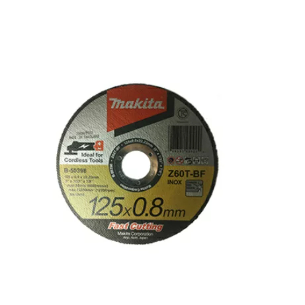 MAKITA 牧田 B-50398-25 125 x 0.8 mm 砂輪片(25入)