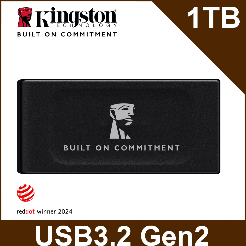 金士頓 Kingston XS1000 1TB 外接式固態硬碟SSD—黑色(SXS1000/1000GA)