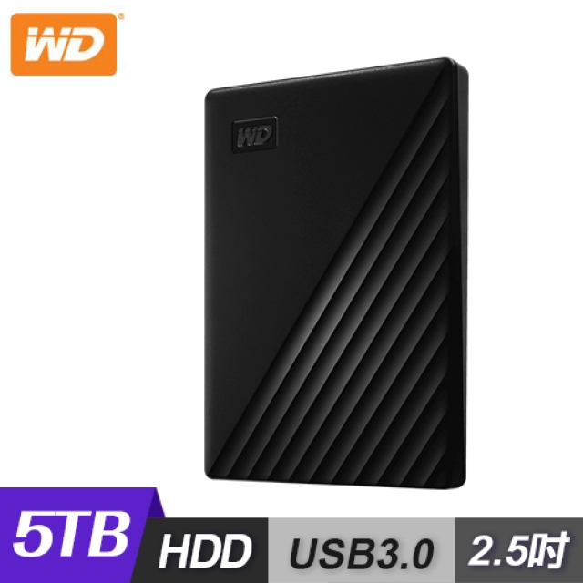 WD 威騰 My Passport 5TB 2.5吋行動硬碟-黑