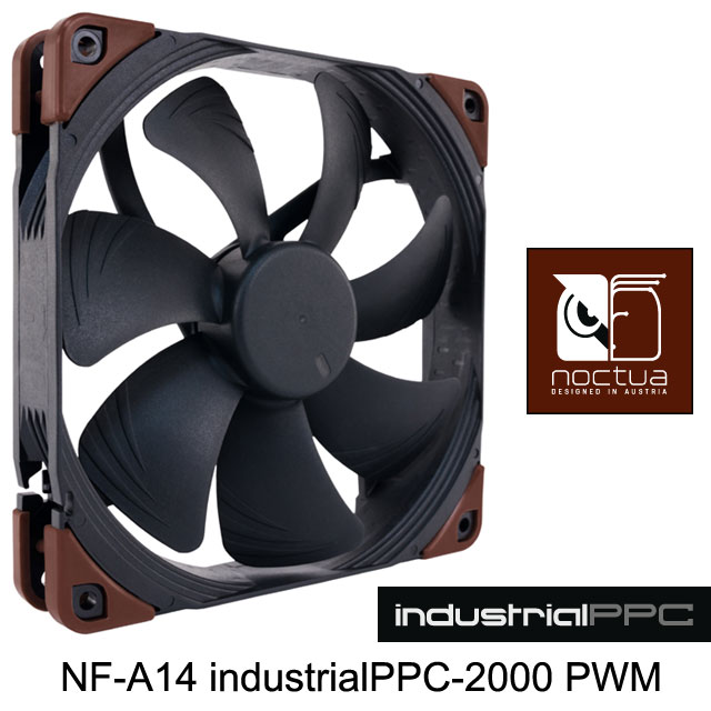 Noctua NF-A14 industrialPPC-2000 PWM工業級IP52防塵防水風扇