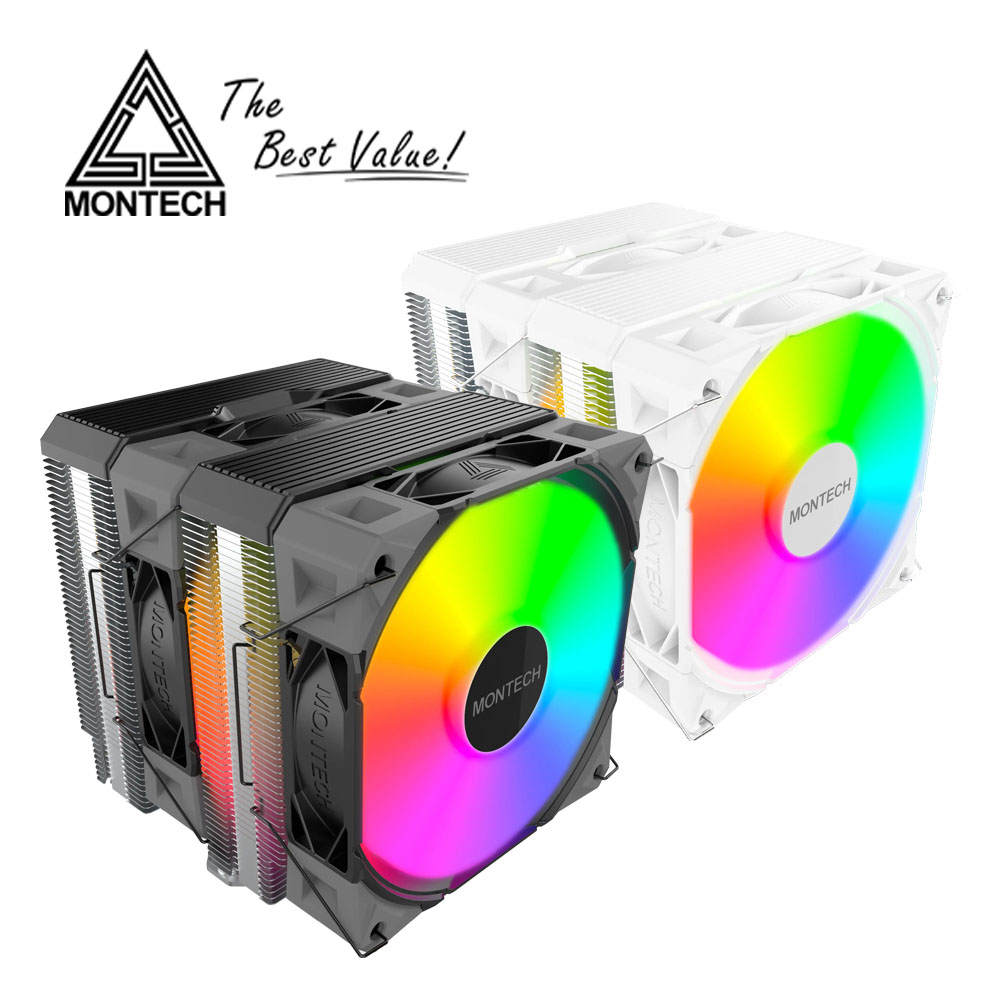 MONTECH(君主) NX600 ARGB版 CPU散熱器 (黑/白)