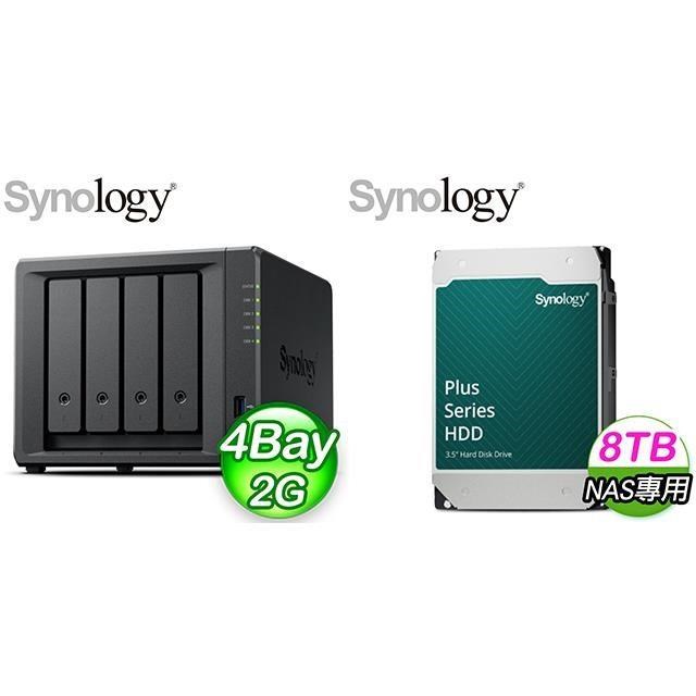 〈鈔省價〉Synology DS425+ 網路儲存伺服器+Synology HAT3320 PLUS 8TB NAS硬碟(X2)