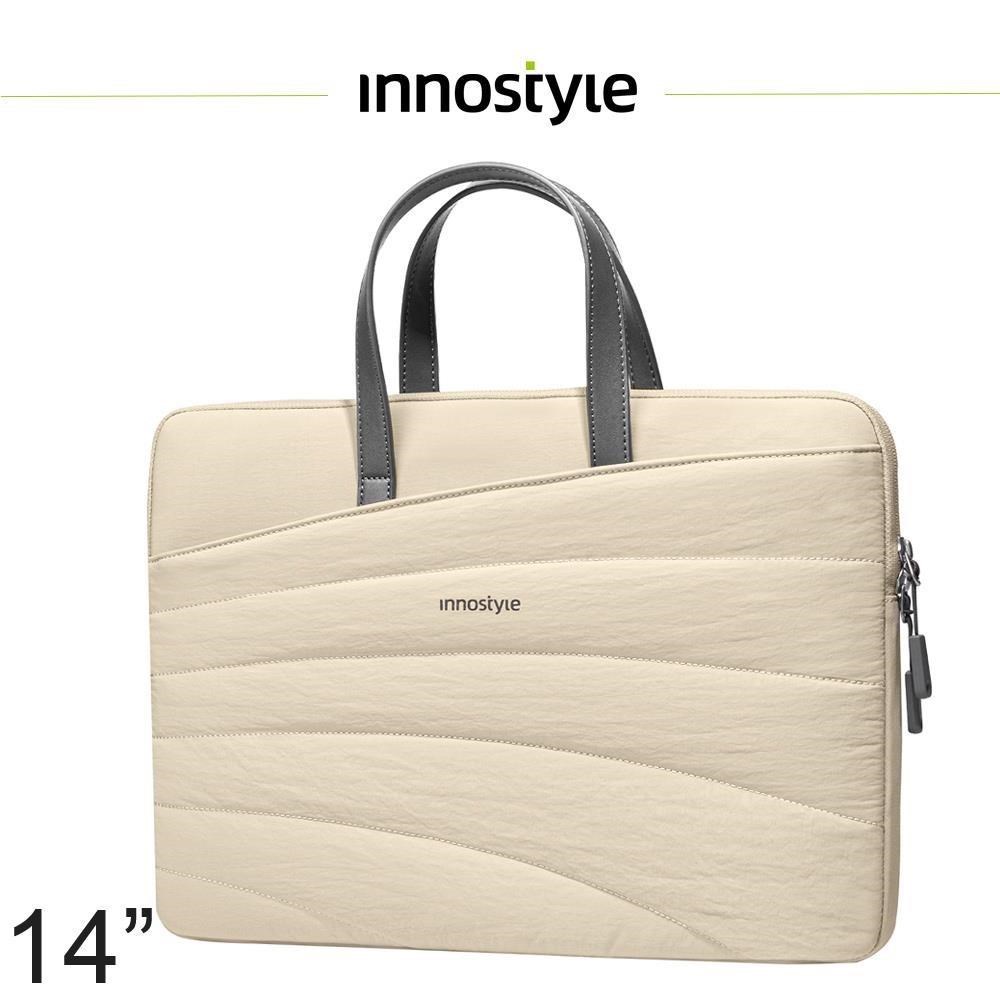 innostyle 專利防摔 14吋 電腦包/筆電包/平板包/公事包 CarryLite Slim系列 卡其