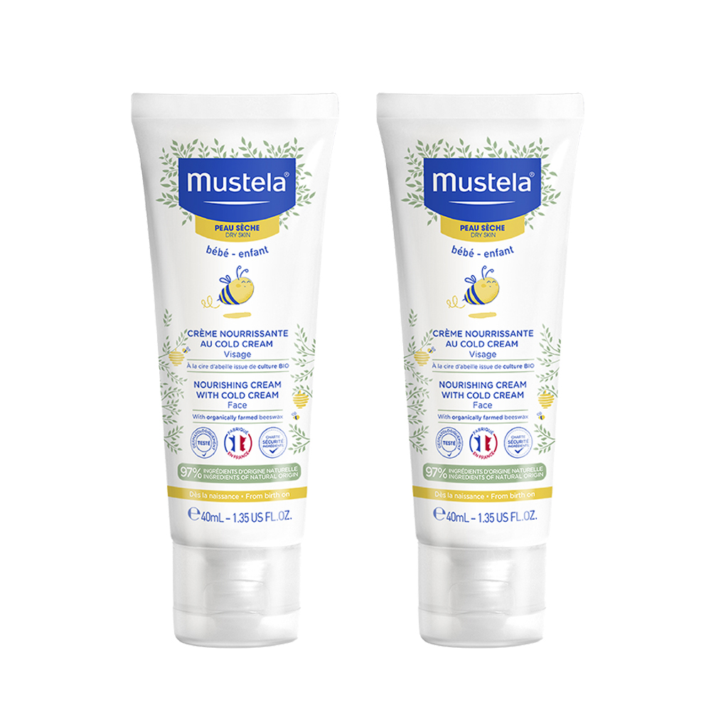 Mustela慕之恬廊 慕之幼高效面霜40ml(二入組)