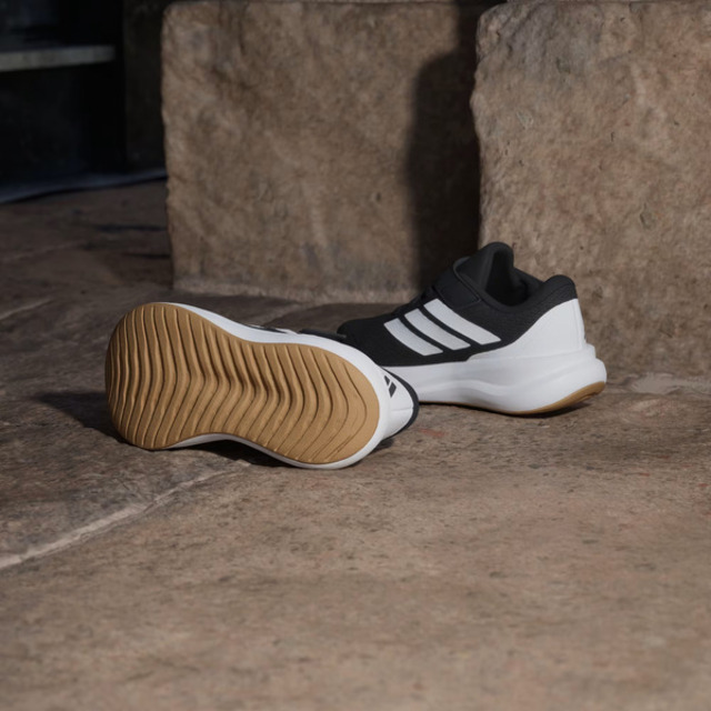 adidas 愛迪達 Adidas 愛迪達 Runfalcon 6 EL C KI1768 中童 休閒運動鞋 輕量 柔軟 黑白