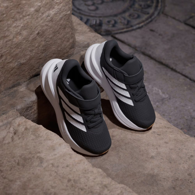 adidas 愛迪達 Adidas 愛迪達 Runfalcon 6 EL C KI1768 中童 休閒運動鞋 輕量 柔軟 黑白