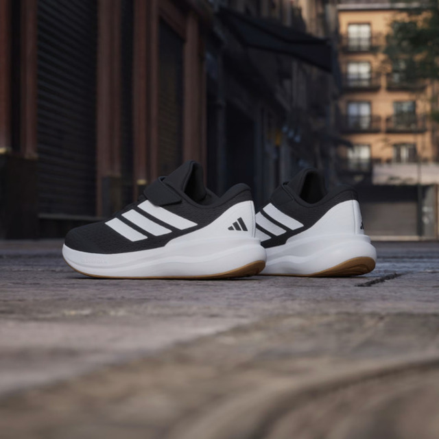 adidas 愛迪達 Adidas 愛迪達 Runfalcon 6 EL C KI1768 中童 休閒運動鞋 輕量 柔軟 黑白