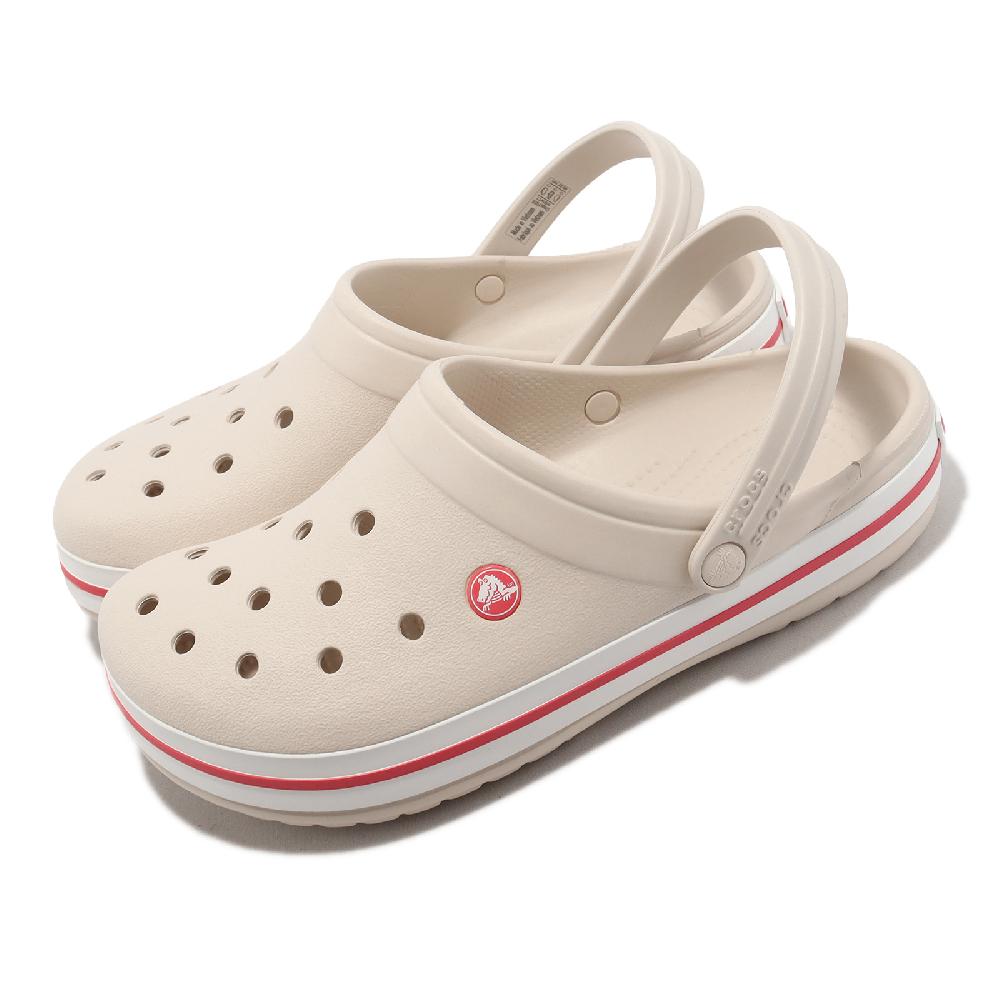 涼鞋 Crocband Clog 男鞋 女鞋 米白 紅 洞洞鞋 布希鞋 情侶鞋 110161AS