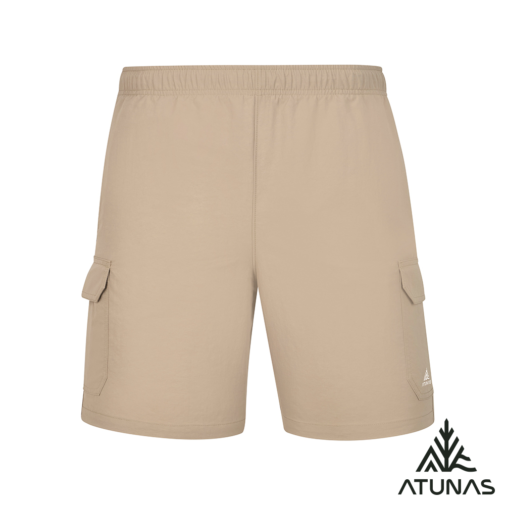 【ATUNAS 歐都納】男透氣短褲A1PA2522M卡其