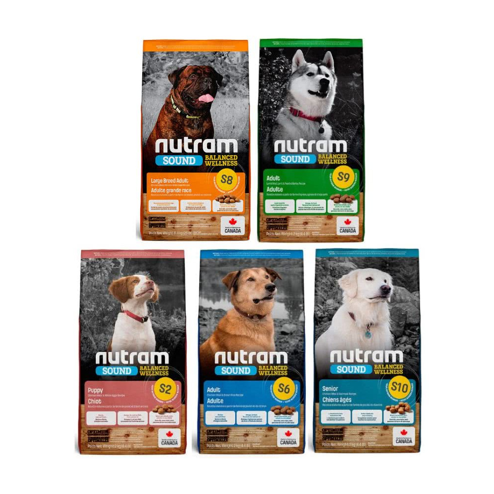 Nutram紐頓 S2/S6/S8/S9/S10 犬糧 均衡健康系列 11.4kg_(幼犬/成犬/老犬)