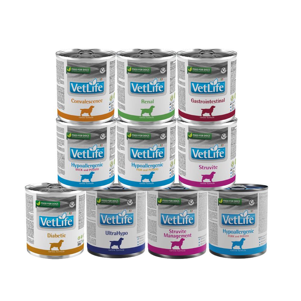 【Farmina 法米納】VetLife 天然處方系列(FD)犬用 300g 6入 (主食處方罐)