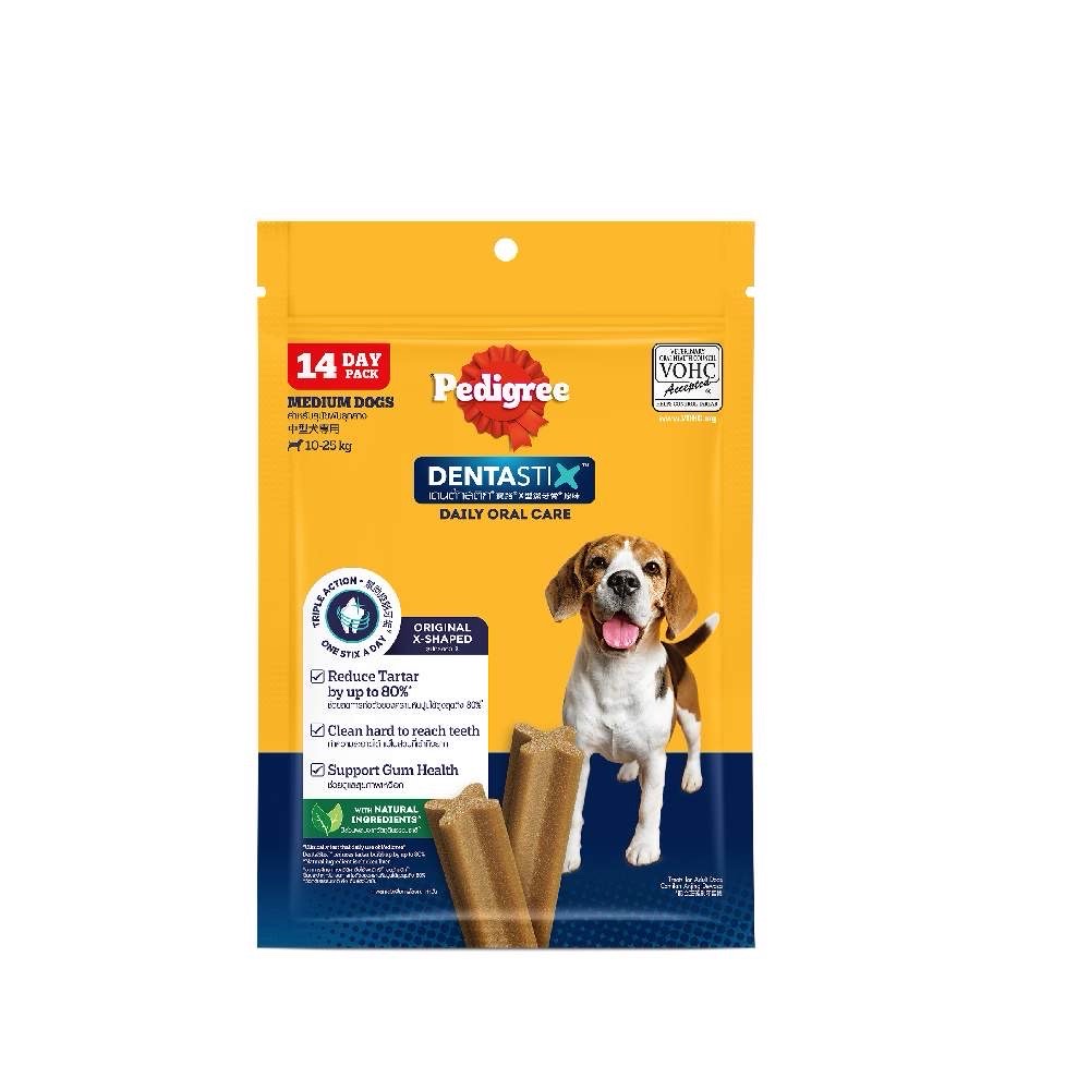【Pedigree寶路】X型潔牙骨 中型犬專用 344g 原味 (寵物/潔牙骨/狗食)