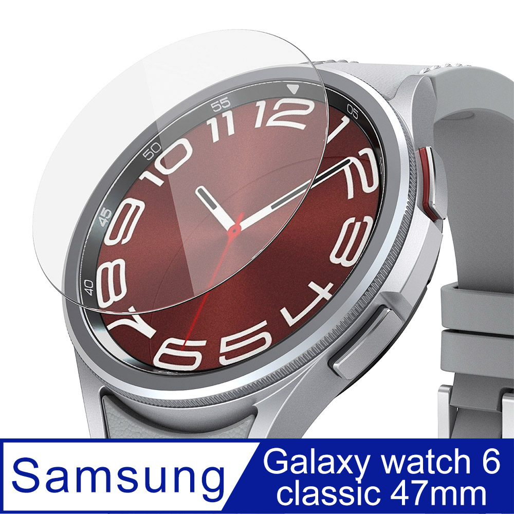 Rearth Ringke 三星 Galaxy Watch 6 Classic (47mm) 玻璃螢幕保護貼(3+1片裝)