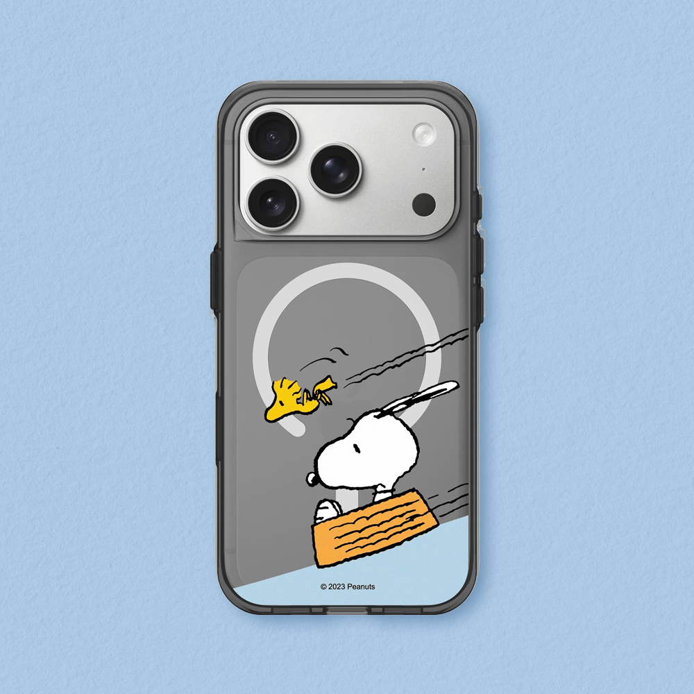【犀牛盾】iPhone 18系列Clear MagSafe兼容 抗黃化透明防摔磁吸手機殼|Snoopy 史努比-溜滑梯