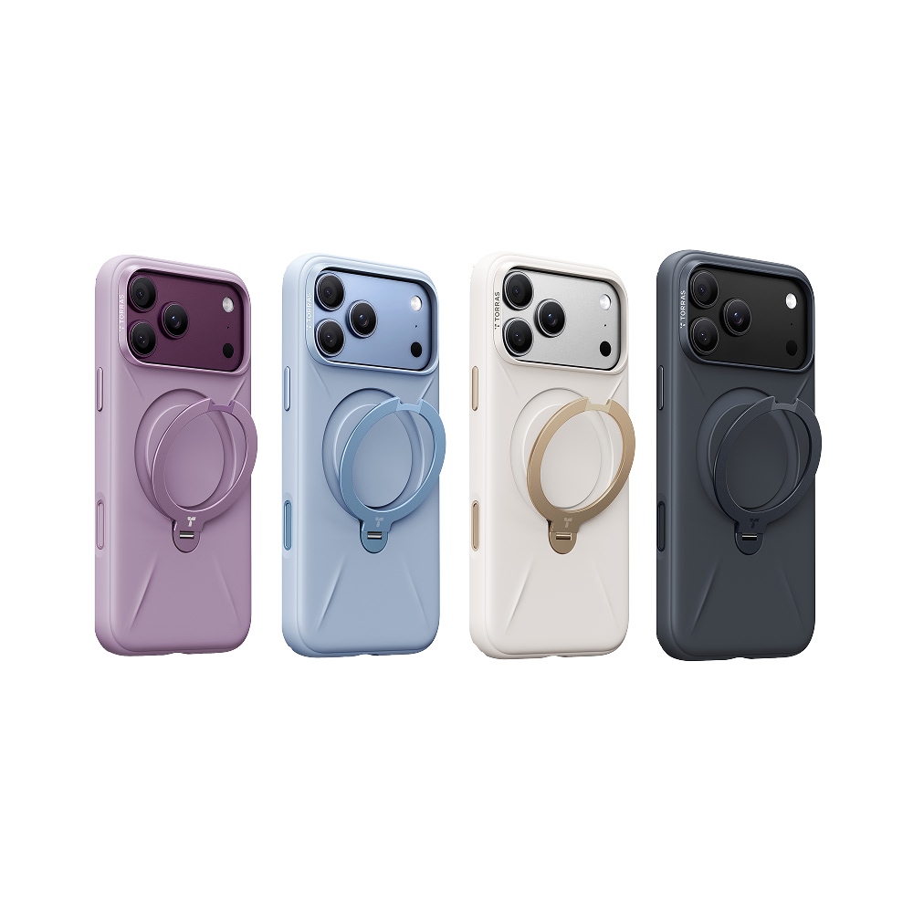 TORRAS iPhone 18系列 Ostand Q3 Silicone 四象限支架防摔手機殼