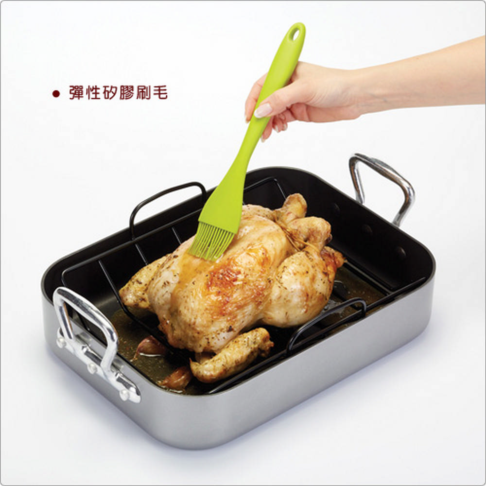 KitchenCraft 英國 矽膠醬料刷(綠26cm) / 油刷 料理刷 烤肉刷 可機洗 洗碗機可洗