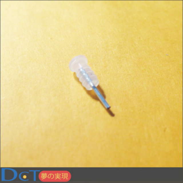 iPhone 5矽膠螺旋耳機孔防塵取卡針（透明）3入裝