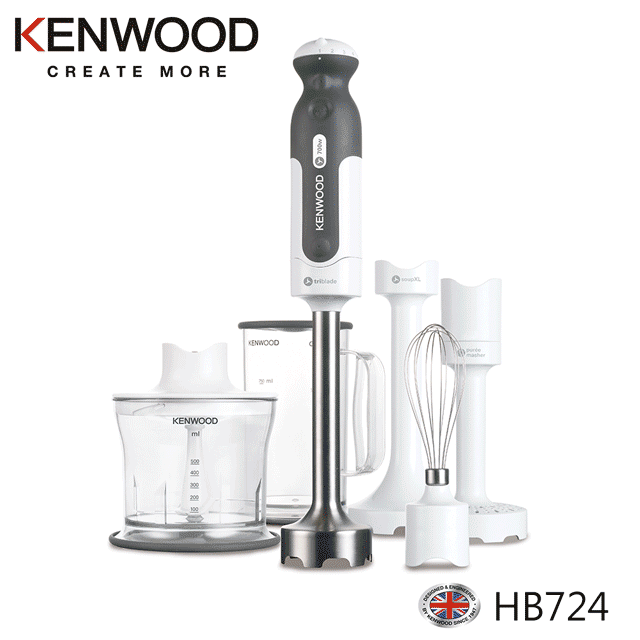 KENWOOD 英國 Triblade 手持食物攪拌棒 HB724 (全配組)