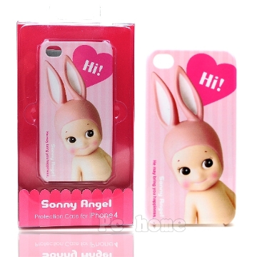 SonnyAngel 【日本粉紅兔裝】iPhone4手機背蓋/背殼