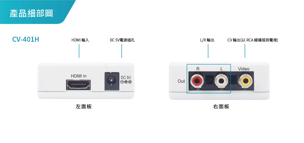 cyp 西柏影音HDMI 轉CV 影像降頻器(CV-401H) - PChome 24h購物