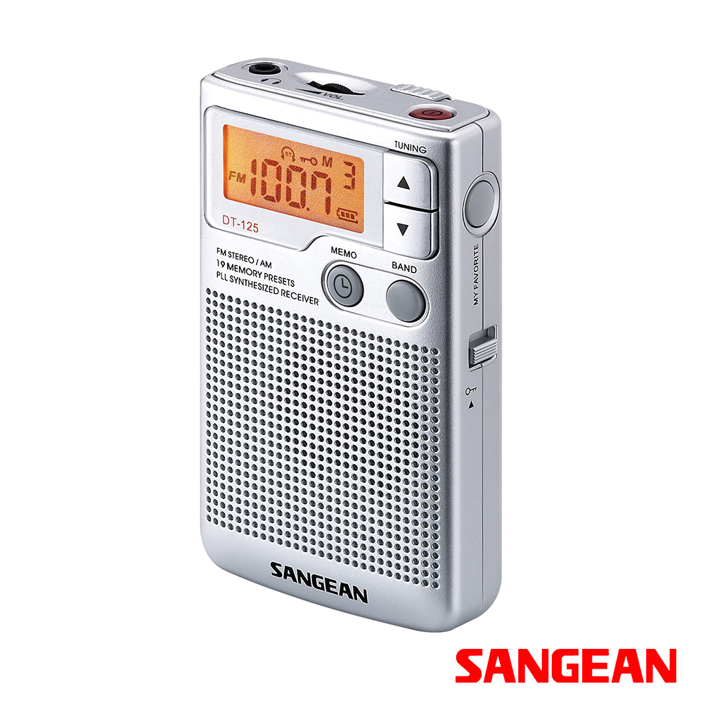 SANGEAN 山進 二波段數位式口袋型收音機 DT125