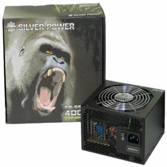 Power 400W/ATX 銀倍金剛 SS-400 80PLUS電源供應器 (海韻代工)