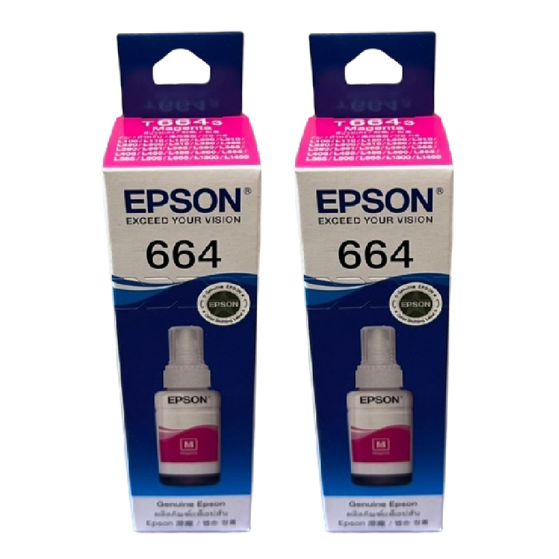 EPSON 愛普生 T664300 T664 原廠紅色墨水《二入組》