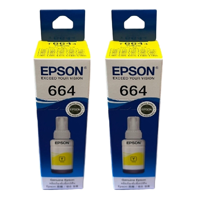EPSON 愛普生 T664400 T664 原廠黃色墨水《二入組》