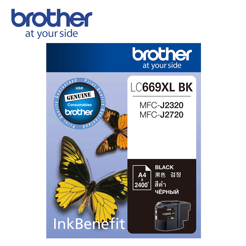 BROTHER 兄弟牌 LC669XL-BK 原廠黑色墨水匣(適用機型：J2320、J2720)（其他規格）