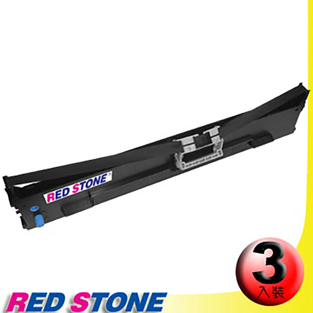 RED STONE 紅石 for OKI ML6300F黑色色帶組(1組3入)