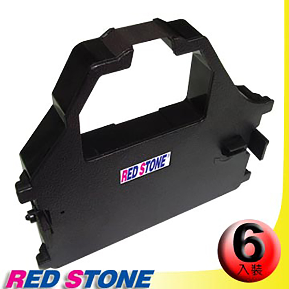 RED STONE 紅石 for PRINTEC PR822S/ STAR NX2410黑色色帶組(1組6入)