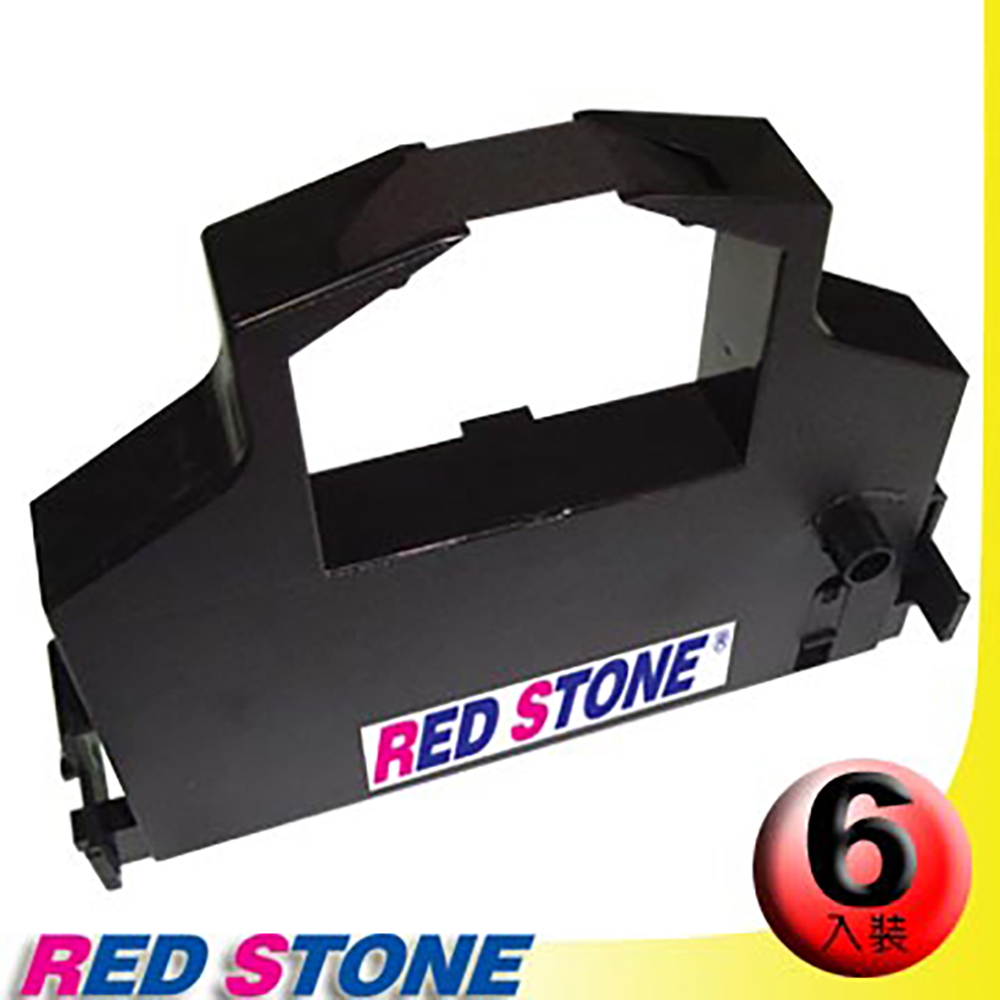 RED STONE 紅石 for PRINTEC PR836S黑色色帶組(1組6入)