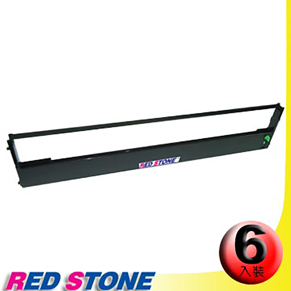 RED STONE 紅石 for PRINTEC PR837S/ TALLY MTP2140黑色色帶組(1組6入)