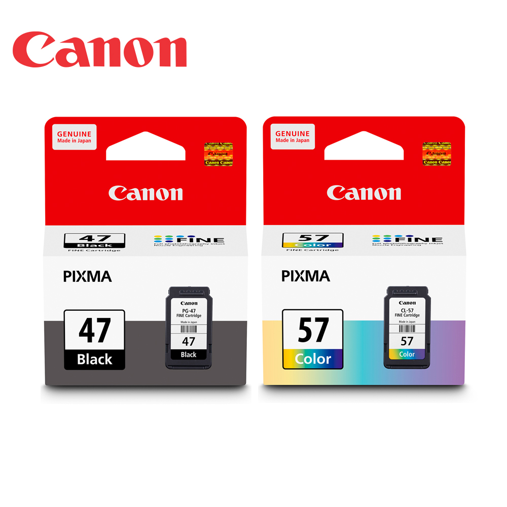 Canon 佳能 PG-47+CL-57 原廠墨水組(適用: E400)