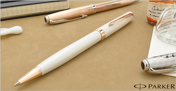 PARKER 派克 SONNET新款新商籟原創系列珍珠白原子筆