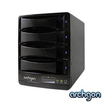 archgon 亞齊慷 4-Bay SATA to USB 3.0 & eSATA抽取式硬碟外接盒 MH-3643JSC / 附8公分風扇