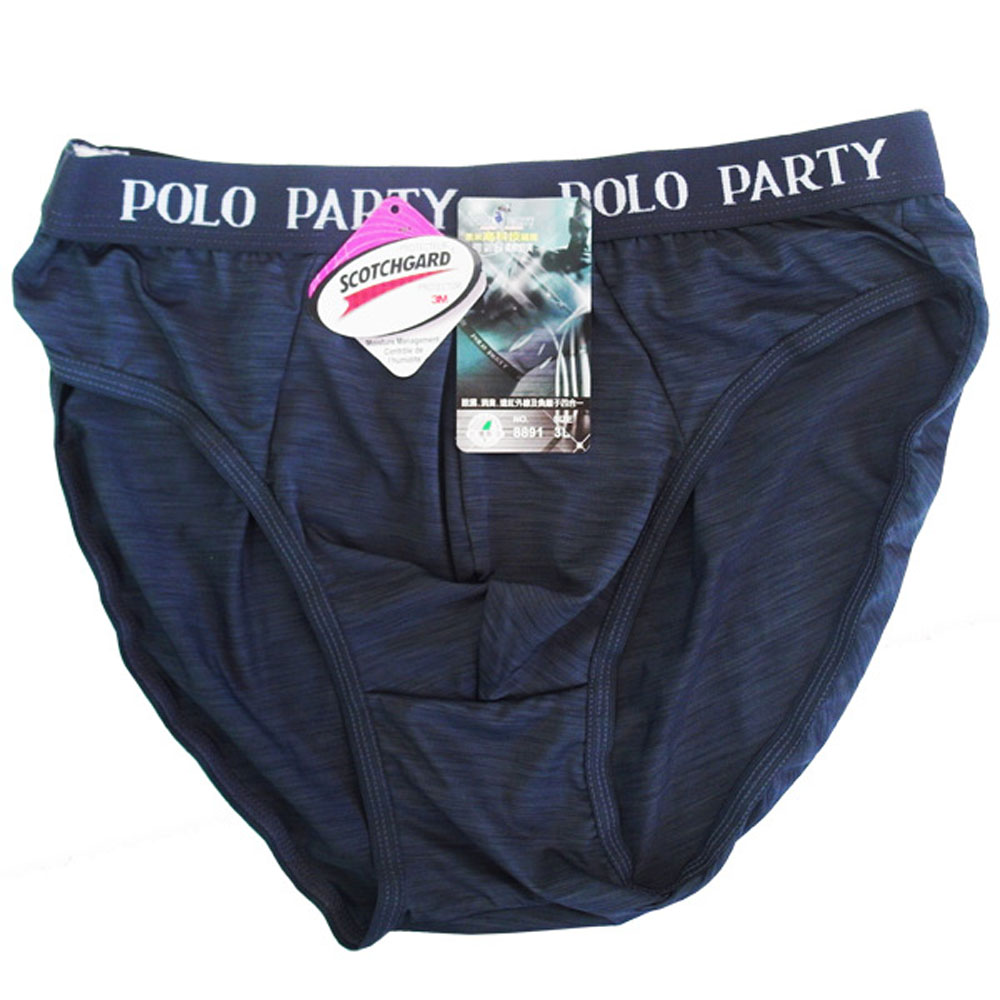 一品川流 POLO PARTY雲彩紗男用三角褲-4件組
